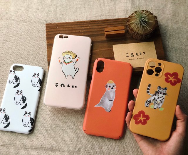 Zoo series Meerkat persimmon phone case Shop momokonekoo Phone