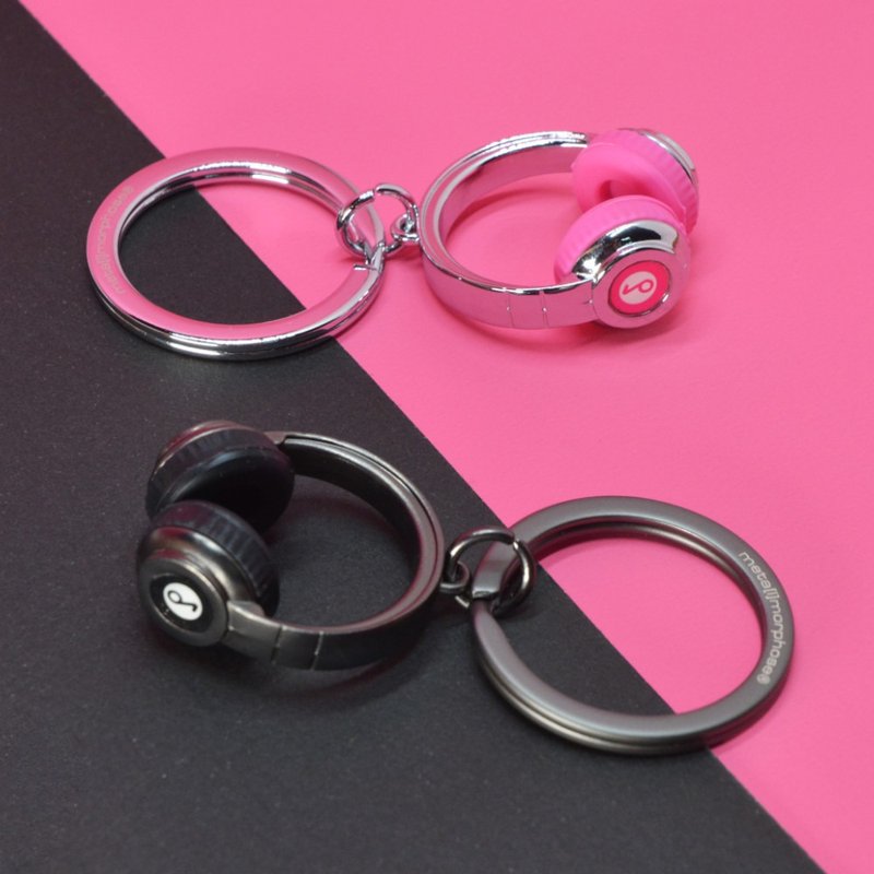 【Metalmorphose】MTM耳機鑰匙圈 耳機造型吊飾/禮品 - 鑰匙圈/鑰匙包 - 其他金屬 黑色