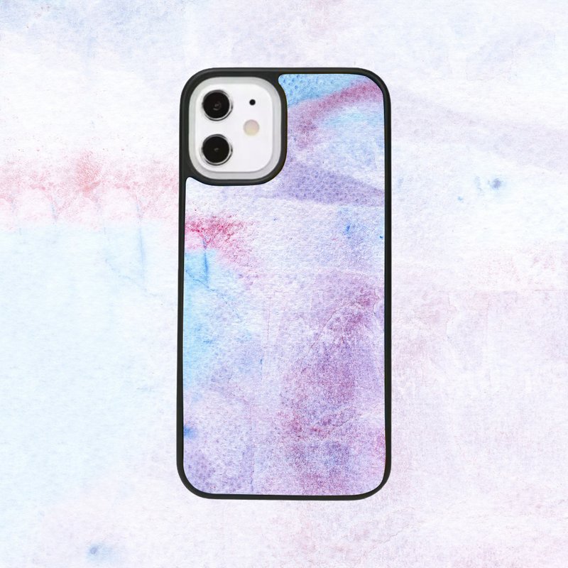 Customized iPhone 14 13 12 11 Pro Case Samsung Watercolor Paint P75 - Phone Cases - Plastic Black