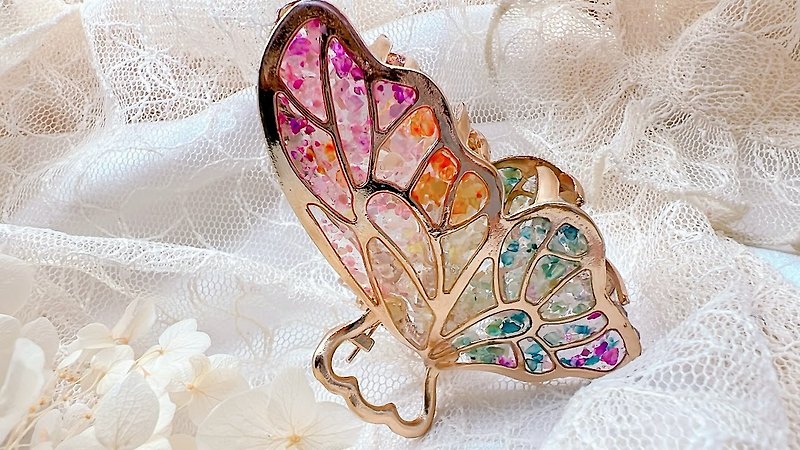 ButterflyClawClip - Hair Accessories - Other Metals Multicolor