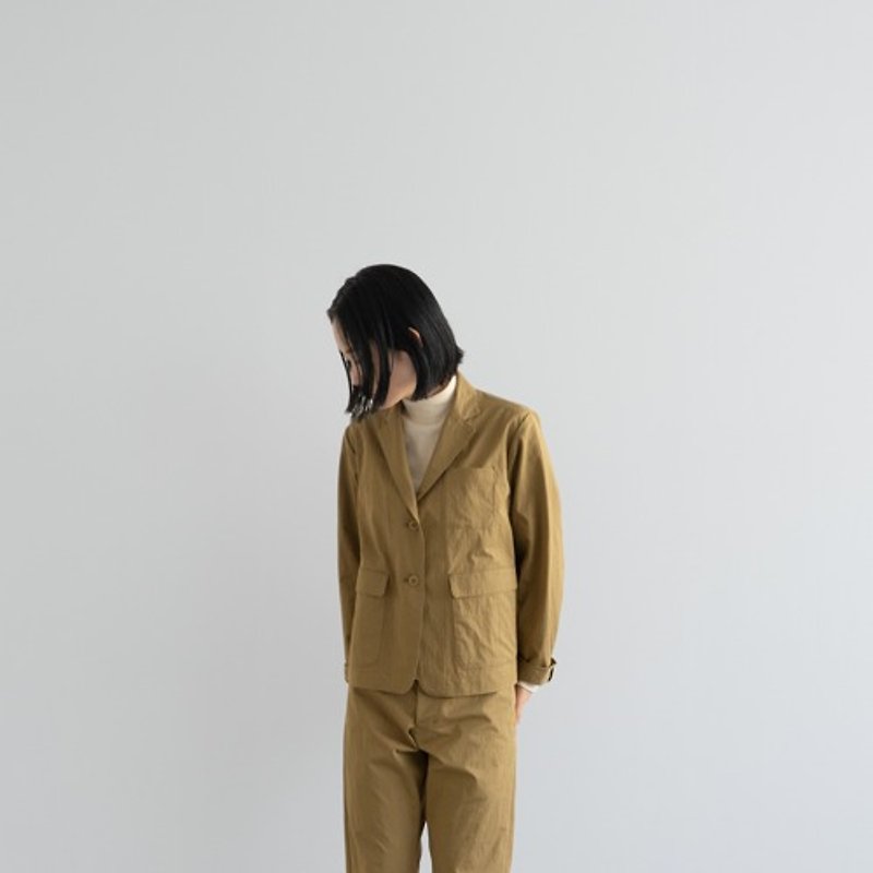 c.n jacket/dried herb - 闊腳褲/長褲 - 其他材質 