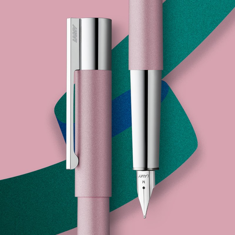 【雷雕免費刻字】LAMY 限量 鋼筆 / scala 精粹系列 - 玫瑰粉 - 鋼筆 - 其他金屬 粉紅色