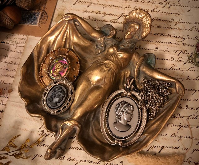 アール・ヌーヴォーアンティーク ブロンズプレート