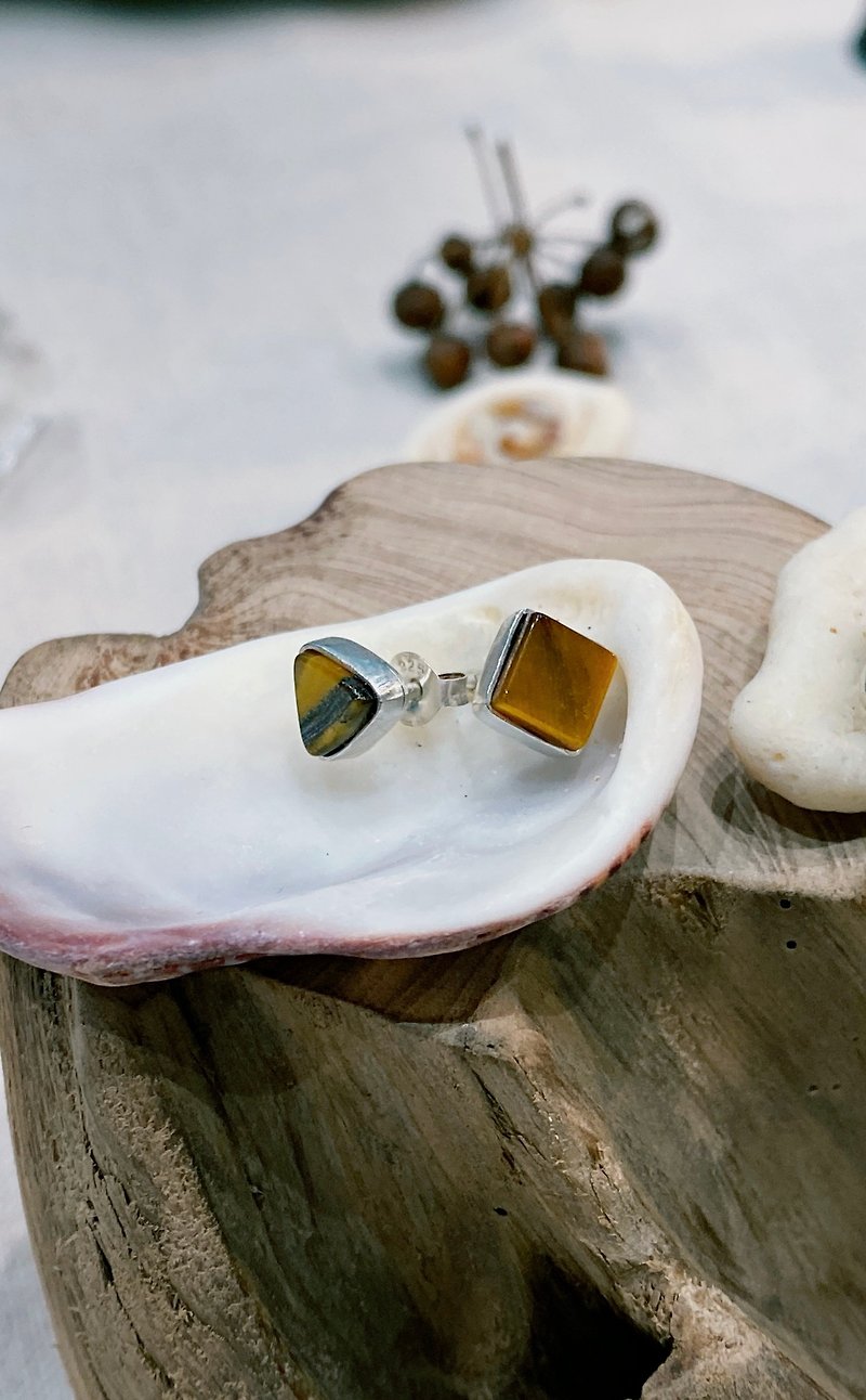 Opal Stone silver earrings - Earrings & Clip-ons - Sterling Silver 