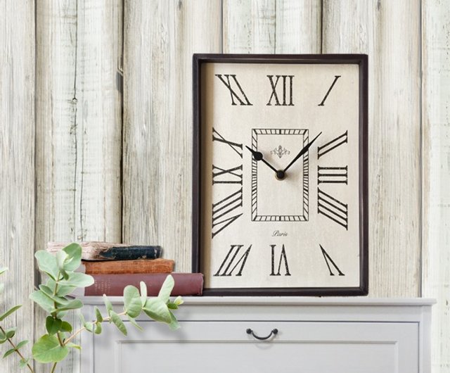 Wall Clock, Wood Rectangular Wall Clock –