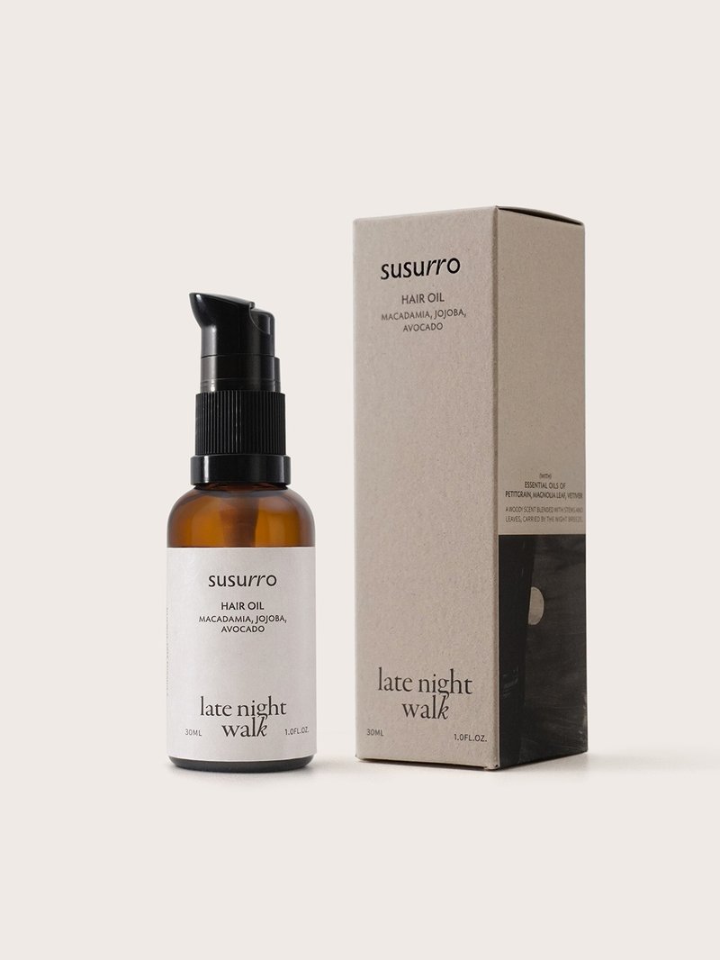 Light+ Hair Oil 30mL Light plant hair care oil for late night walks - ครีมนวด - สารสกัดไม้ก๊อก 