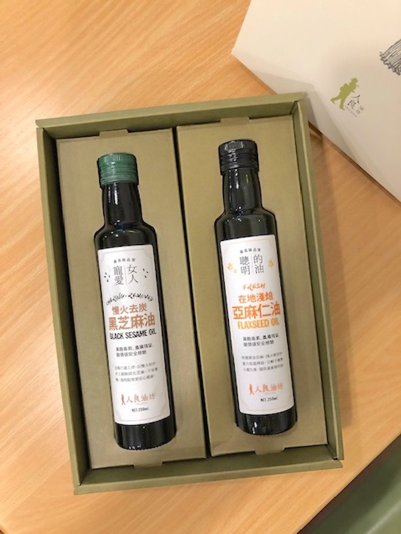 Budong Gift Box [Black Sesame Oil and Linseed Oil] - อื่นๆ - แก้ว 