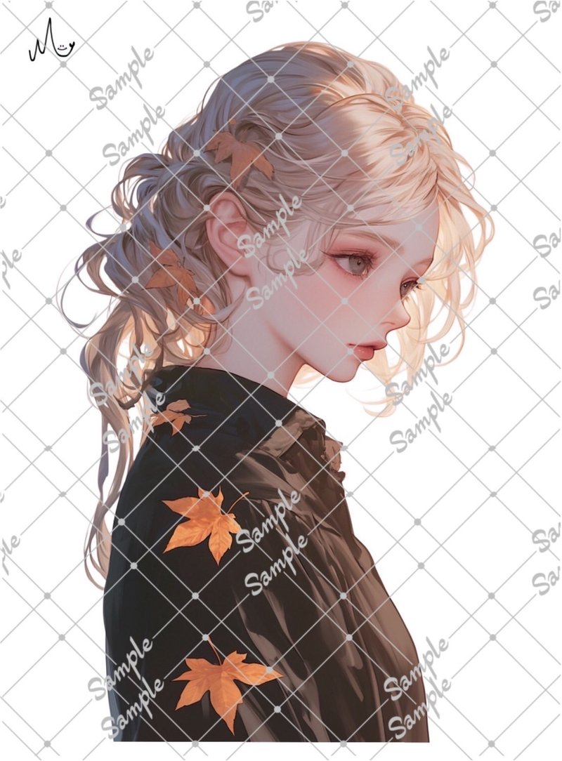 オリジナル人物ステッカー9月新作 - 貼紙 - 紙 