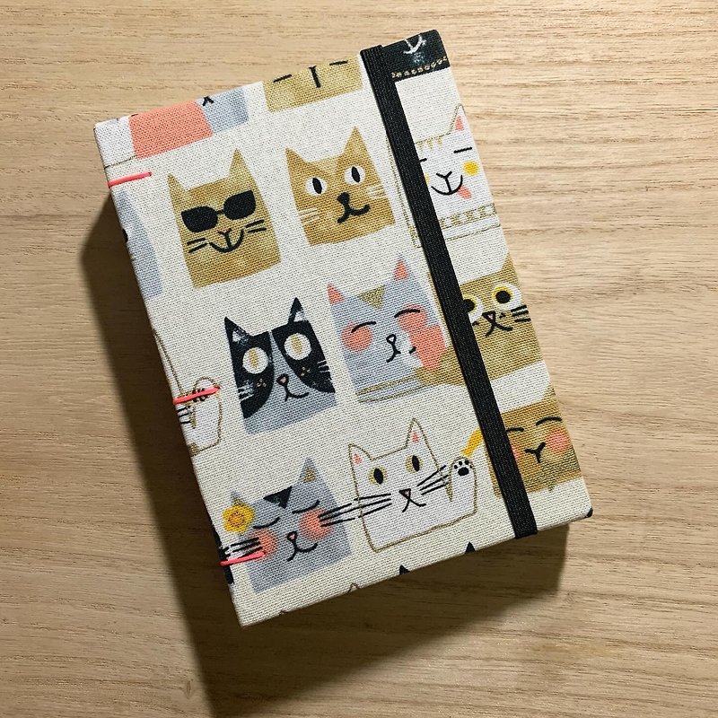 Kitty Face - A6 Handmade Journal Book - สมุดบันทึก/สมุดปฏิทิน - กระดาษ 