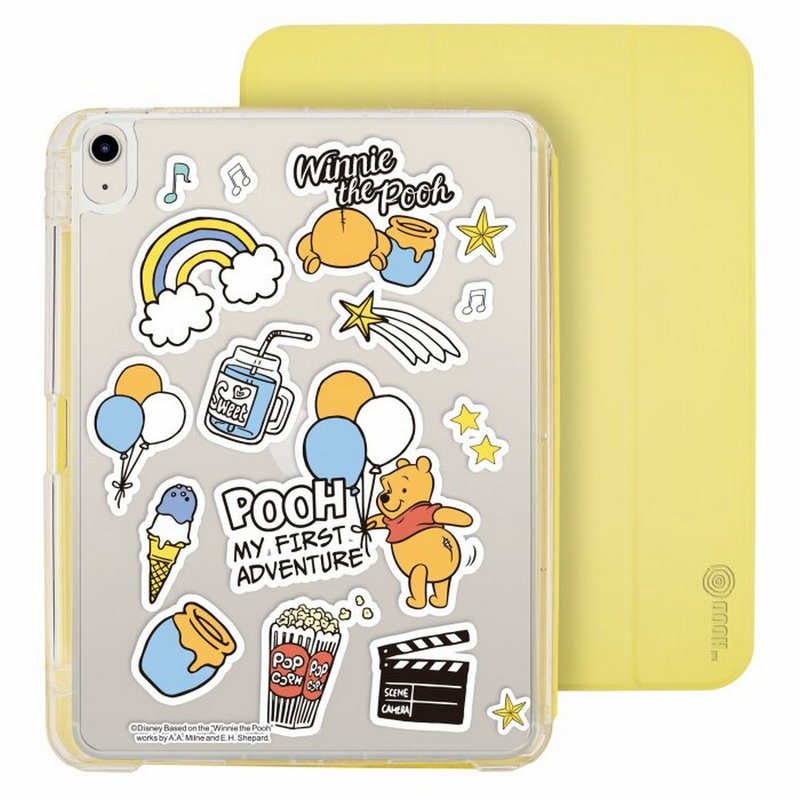 Disney Winnie The Pooh iPad Air / Pro 2024 Detachable Clear Case Folio Case - เคสแท็บเล็ต - พลาสติก หลากหลายสี