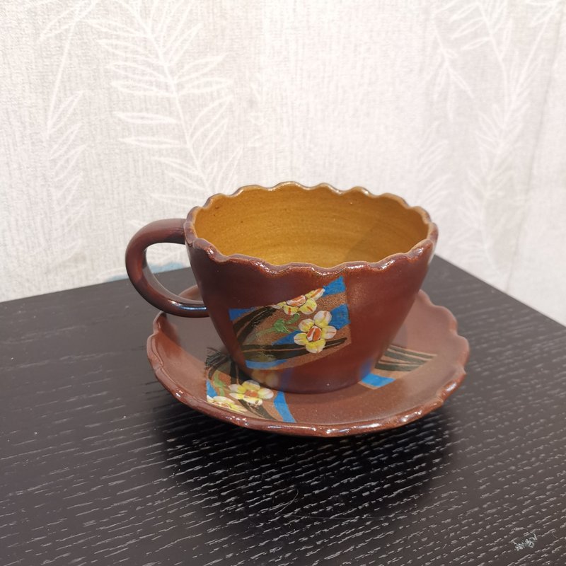 手工製作-花杯系列-水仙 - 咖啡杯/馬克杯 - 陶 