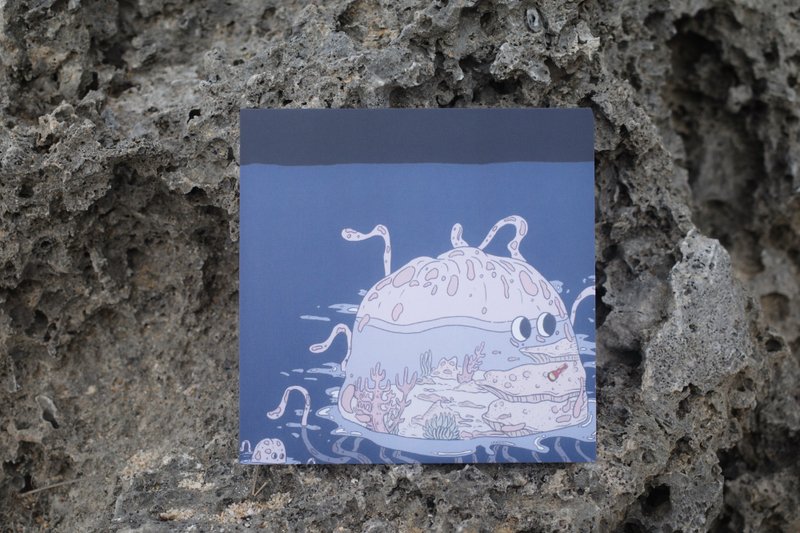 See the sea through the light through you丨Xiao Liuqiu illustration postcard - Cards & Postcards - Paper 