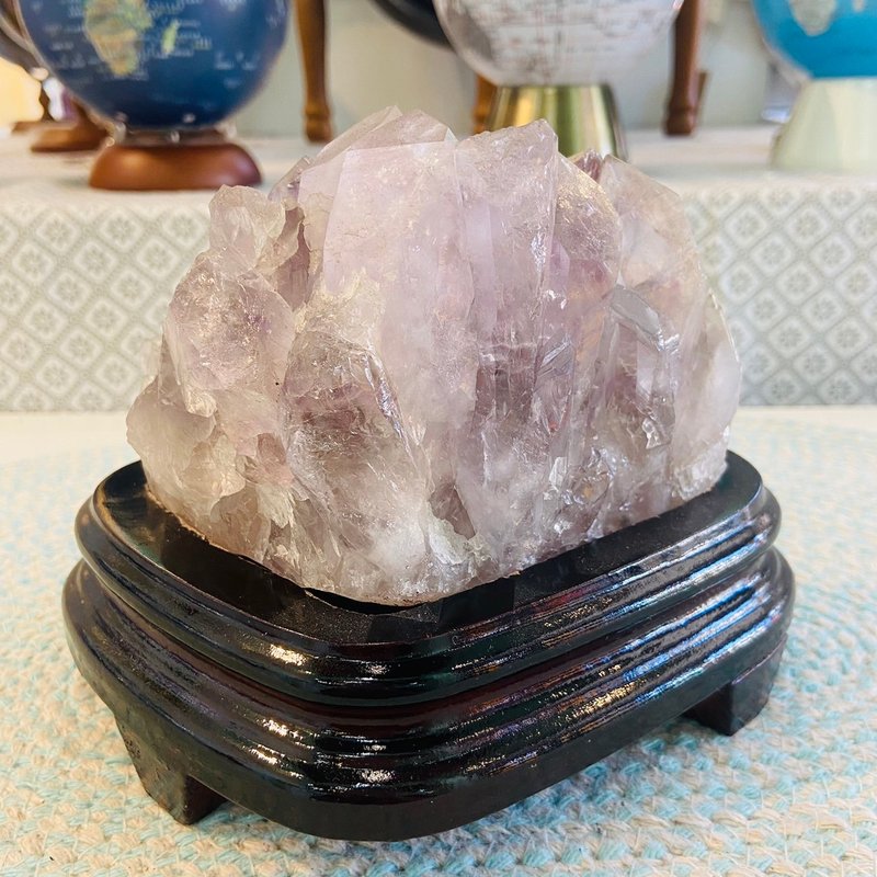 Amethyst Raw Inspiration Wisdom Lucky Social Stone A137 - ของวางตกแต่ง - คริสตัล สีม่วง