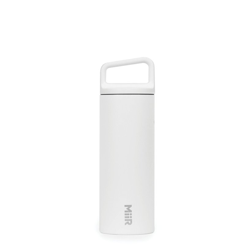 MiiR Vacuum-Insulated (stays hot/cold) Wide Mouth Bottle 16oz / 473ml White - Vacuum Flasks - Stainless Steel White