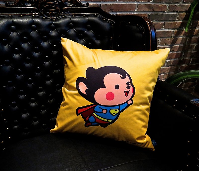 Flying Mouse Cute Mickey Mouse Home Guchen/Pillow/Cushion/Pillow with Cotton Core Birthday Gift - หมอน - เส้นใยสังเคราะห์ สีเหลือง