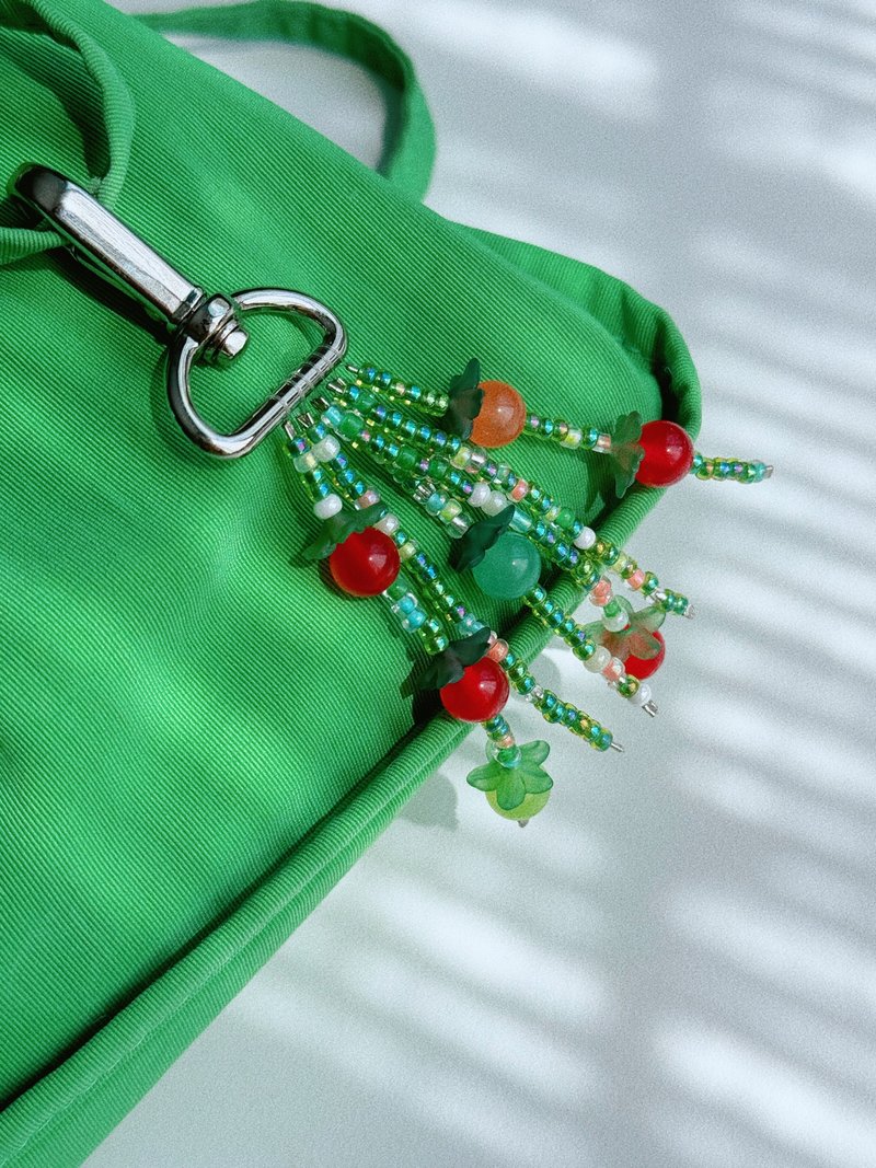 Handmade hanging tomato keyring - ที่ห้อยกุญแจ - อะคริลิค สีแดง