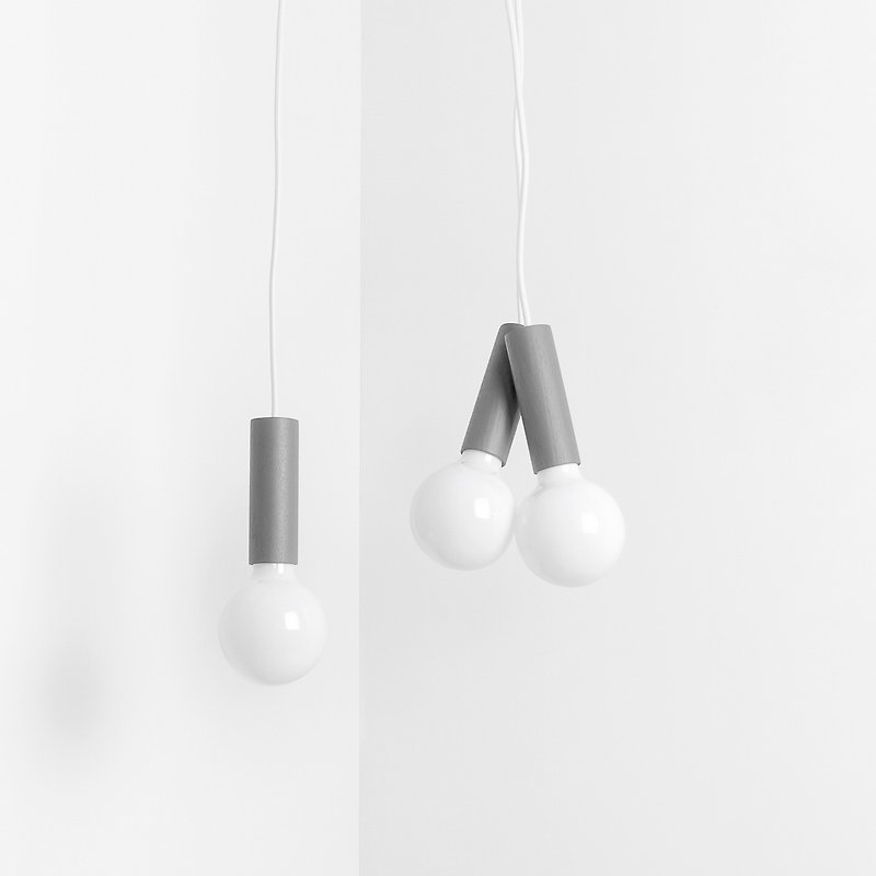 CHERRY Pendant Lamp | wooden pendant | grey - Lighting - Other Materials 