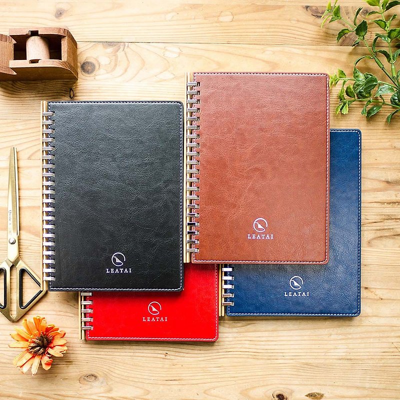 Bulk Pack - Peaceful。A5 Removable Binder Notebook with Plastic Slide - Notebooks & Journals - Paper Multicolor