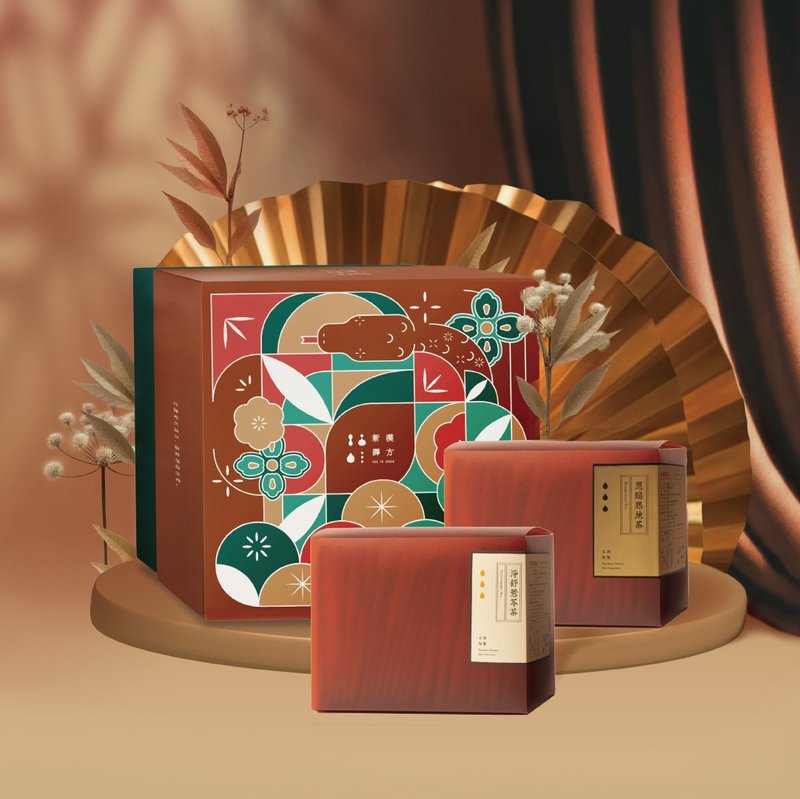 (Pre-order) Wealth Snake Holding Tea Spring Festival Gift Box | Auspicious Tea Brings Wealth and Prosperity New Year Gift – Prosperous Wealth Achievement Money - ชา - อาหารสด สีแดง