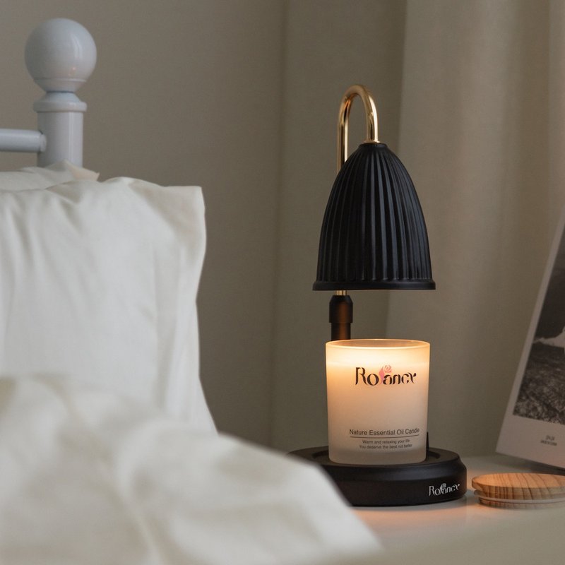 【預購】造型融蠟燈-優雅黑 - 香氛蠟燭/燭台 - 其他金屬 