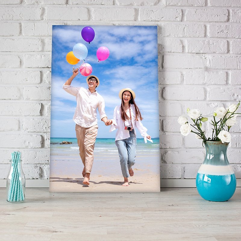 Photo output customized frameless painting customized photo oil painting frame customized gift family portrait - Picture Frames - Other Materials 