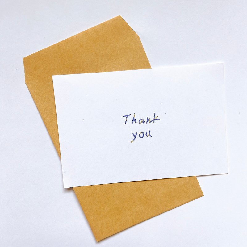 Thank you care.Embroidery paper - Cards & Postcards - Paper White