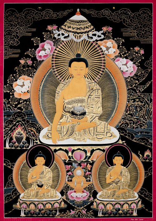 ブータン タンカ 仏教 絵画 仏画 ブッダ 仏陀 チベット オブジェ ブータン タンカ 仏教 絵画 仏画 ブッダ 仏陀 チベット オブジェ