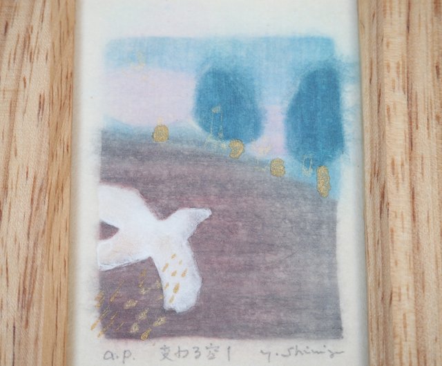 銅版画　ブルーローズ　アーティストプルーフでエディションナンバーはありません。 銅版画 ブルーローズ アーティストプルーフでエディション
