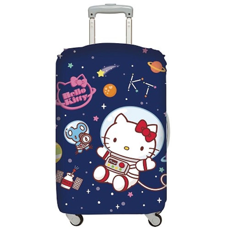 LOQI 行李箱外套│Hello Kitty 太空M號 - 行李箱/旅行袋 - 塑膠 藍色