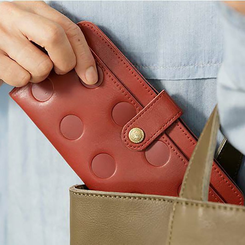 Japan Kanmi. - Candy series slim long wallet - Wallets - Genuine Leather Multicolor