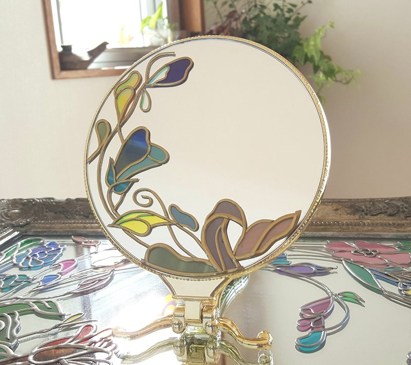 Desk mirror / hand mirror gold ☆ beauty witch nouveau 3 - Other - Glass Gold