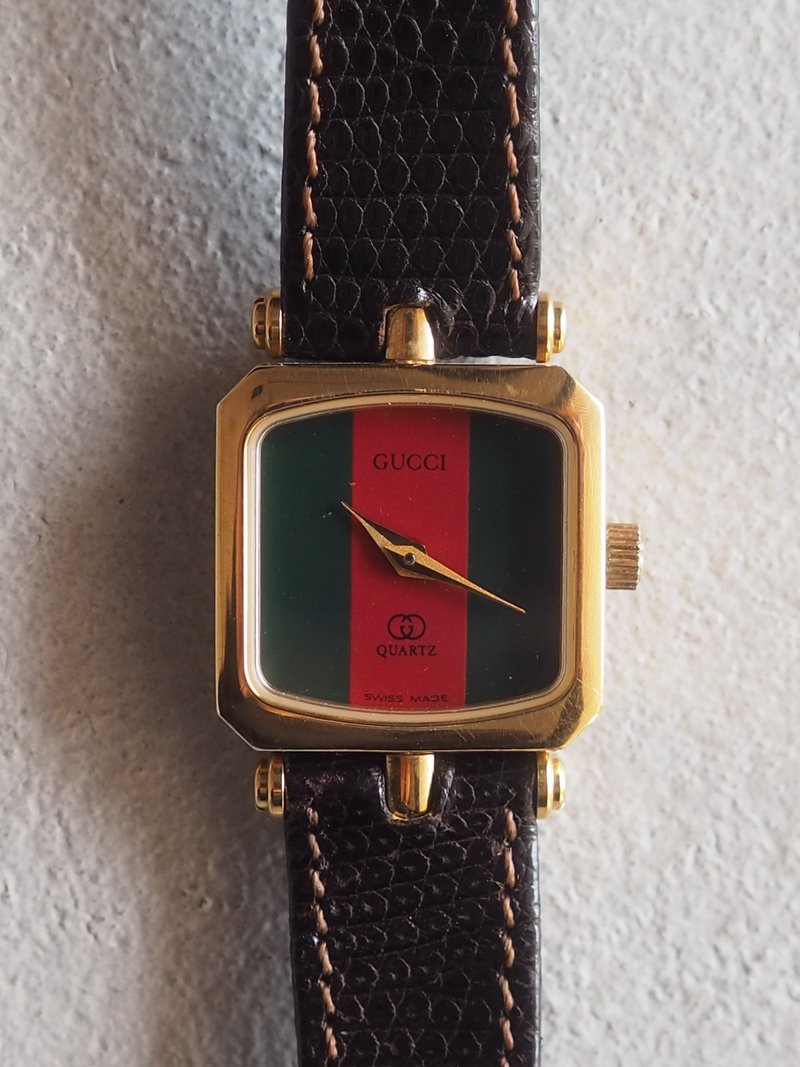 OLD GUCCI オールドグッチ シェリーライン ウォッチ 腕時計 ヴィンテージ - 女錶 - 不鏽鋼 金色