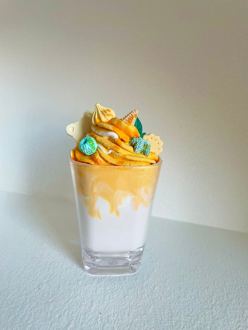 【Baking Gypsum】Mango Milkshake Cup Fragrance Stone - น้ำหอม - วัสดุอื่นๆ 