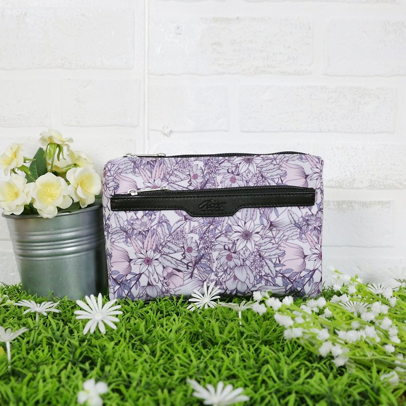 [RITE] Le Tour Series - Mini Side Backpack - Elegant Flower - กระเป๋าแมสเซนเจอร์ - วัสดุกันนำ้ หลากหลายสี