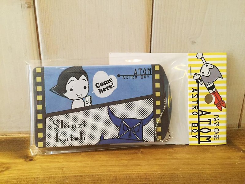 Kato [Shinji] Astro Boy Follow me tickets set / student card purse / card holder / card holder Youyou - ที่ใส่บัตรคล้องคอ - ซิลิคอน สีน้ำเงิน