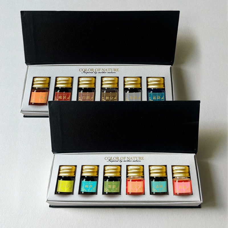 [Gift recommendation] IWI color fountain pen and ink-Four Seasons Gift Box (set of 6) - น้ำหมึก - วัสดุอื่นๆ หลากหลายสี