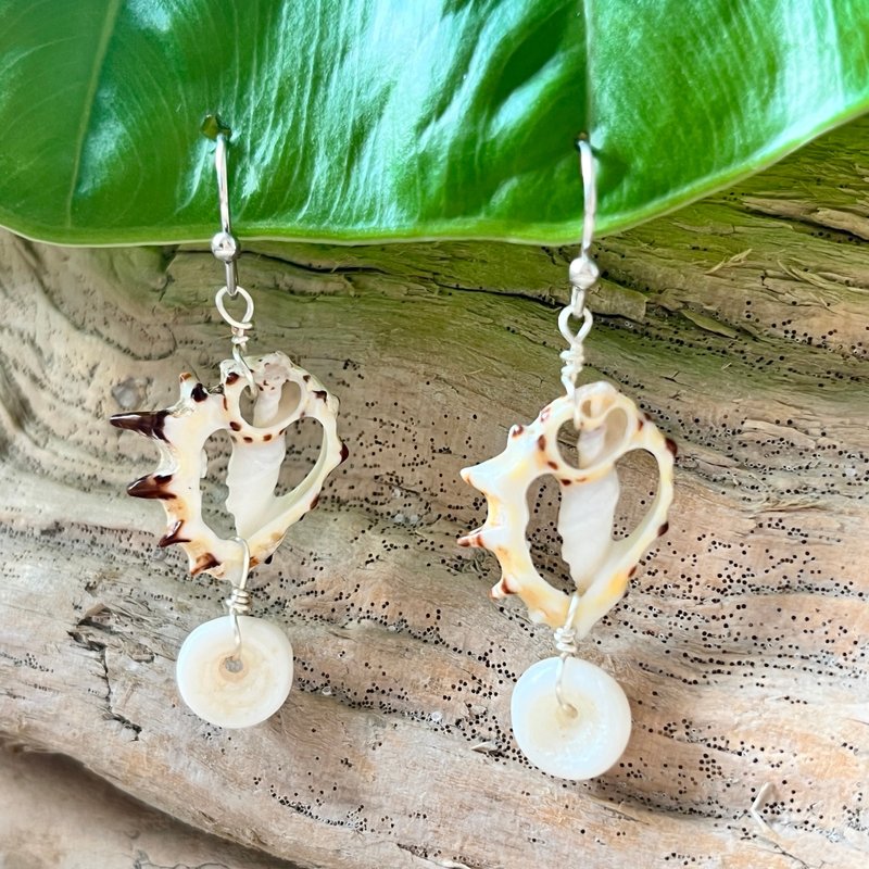 貝殼系列 / 搖滾貝殼 / 耳環 / 耳夾 / 耳針 / 耳勾 - 耳環/耳夾/耳骨夾 - 其他材質 