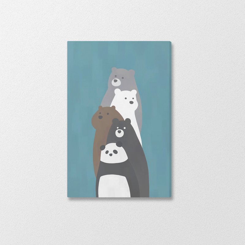 來點熊 - 限量複製畫 - 海報/掛畫/掛布 - 其他材質 綠色