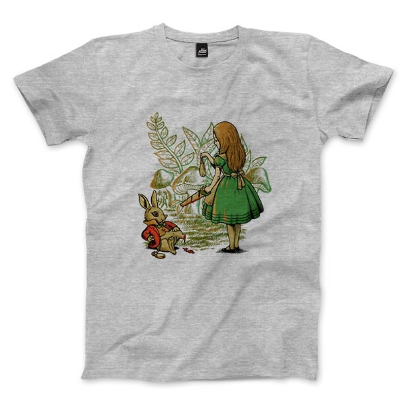 Rabbit's foot - deep Linen ash - neutral T-shirt - เสื้อยืดผู้ชาย - ผ้าฝ้าย/ผ้าลินิน สีเทา