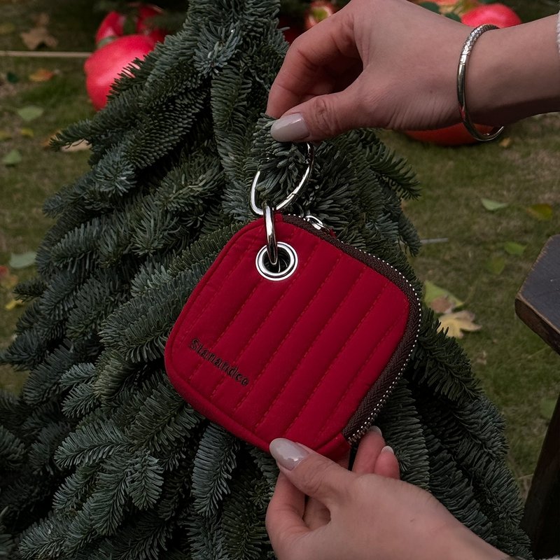 Stan&Co 節日防潑水耳機包/含可視網格內袋/收納小包/掛件 - 化妝袋/收納袋 - 尼龍 