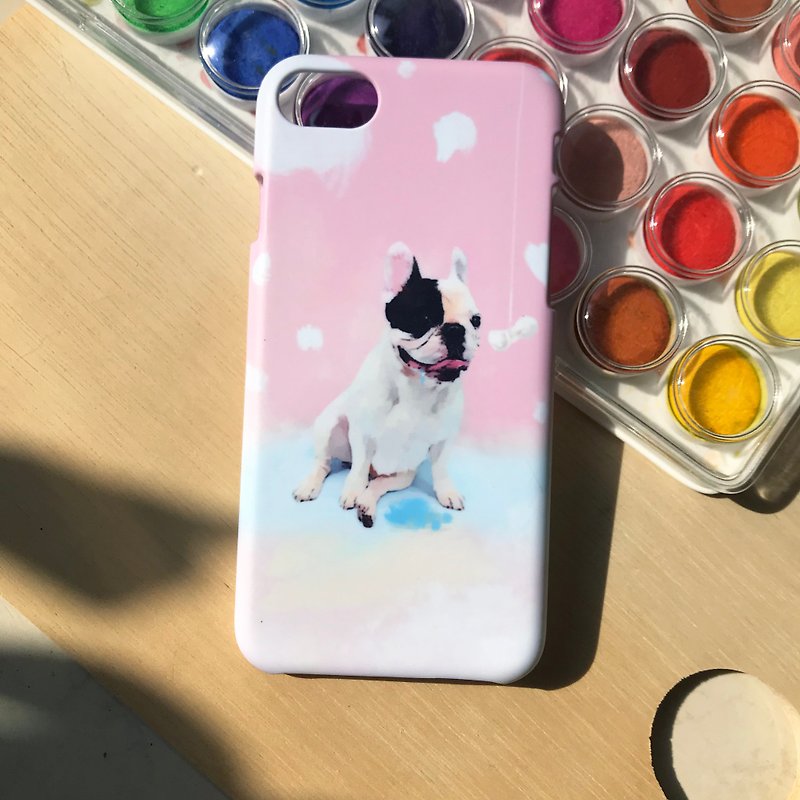 Dog and bone(pink). Matte Case (iPhone, HTC, Samsung, Sony) - Phone Cases - Plastic Pink