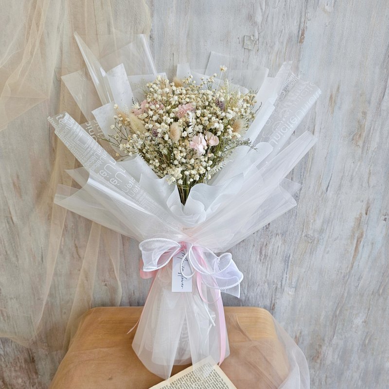 Bubbles Gypsophila Dry Bouquet Dry Bouquet 2 Colors Fast Shipping - Dried Flowers & Bouquets - Plants & Flowers Multicolor