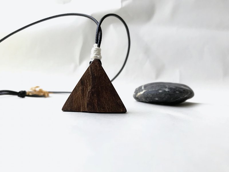 You and my angle ~ Xiao Nan wood necklace - Necklaces - Wood Multicolor