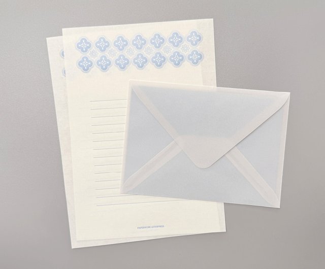 活版印刷 かすかな光のレターセット - ショップ PAPERWORK 紙本