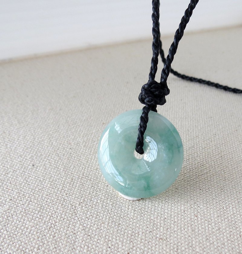 This year [Yi‧Dance] Floating Flower Jade Silk Wax Necklace*BFG5*[Four-stranded Series] - Long Necklaces - Gemstone Green