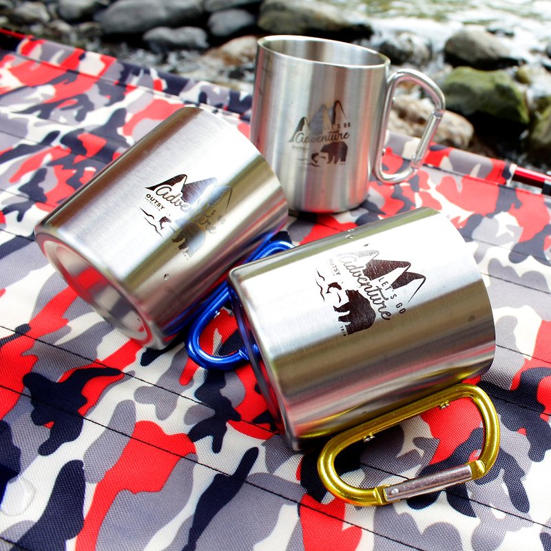 Wilderness Grizzly Double Insulation Stainless Steel Cup Three Enter - Camping Gear & Picnic Sets - Other Metals Silver