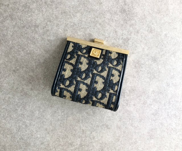 Christian Dior ディオール トロッター ジャガード コインケース ネイビー vintage ヴィンテージ オールド 54fhzi |  VintageShop solo powered by BASE