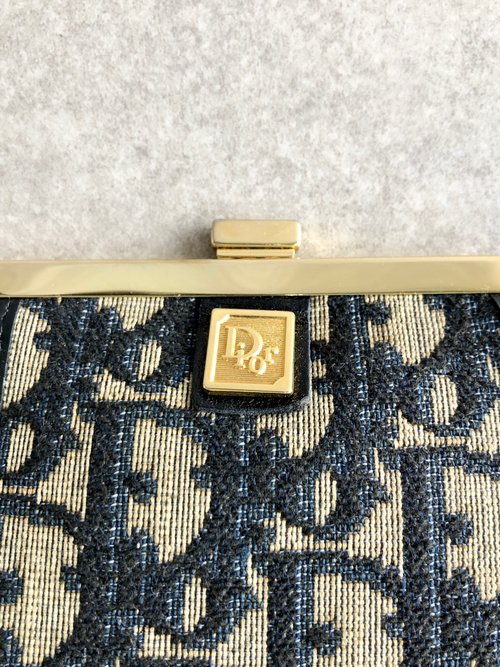 Christian Dior クリスチャン ディオール トロッター コインケース ブラウン ジャガード がま口 vintage ヴィンテージ オールド  7pi2nd | VintageShop solo powered by BASE