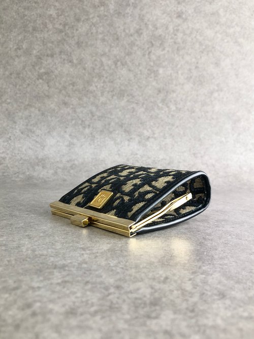 Christian Dior クリスチャン ディオール トロッター コインケース ブラウン ジャガード がま口 vintage ヴィンテージ オールド  7pi2nd | VintageShop solo powered by BASE