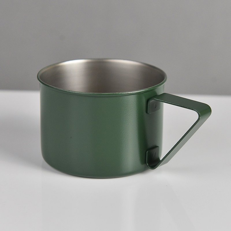 Japan high sang elfin stainless steel classic outdoor mug -370ml-green - Camping Gear & Picnic Sets - Stainless Steel 